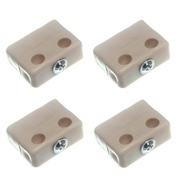 TERF® Heavy Duty Knockdown Fitting Beige Wood & Furniture Jointing Connector for Cupboard Kitchen Cabinet Wardrobe Bookcase Drawer and Multi Purpose use in Furniture - Pack of 8