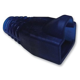 MHRJ45SRB-BTRANS RJ45 Translucent Hood - Blue | Strain Relief Connectors Accessories Pack of 10