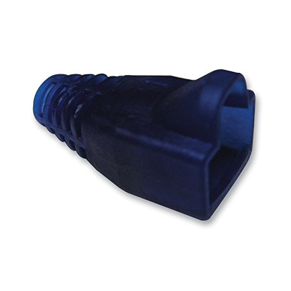 MHRJ45SRB-BTRANS RJ45 Translucent Hood - Blue | Strain Relief Connectors