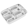 Lunch Box 4 Compartments 304 Stainless Steel Tableware Portable Lunch