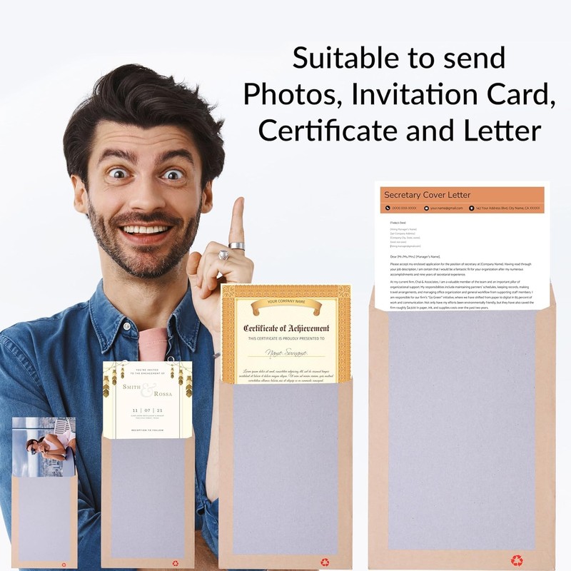 5 X A5/C5 Board Back Manila Envelopes. Please Do Not