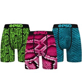 PSD Men's Boxer Briefs - Skins 3 Pack, 7 Inch Inseam, Stretchy Moisture-Wicking Boxer Briefs for Men Pack, X-Large