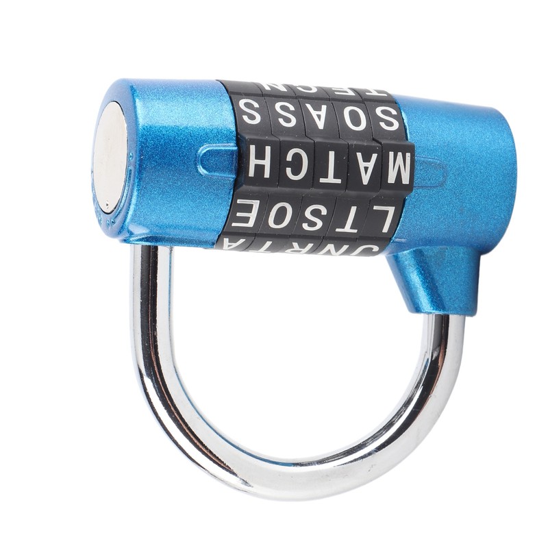 5 Dial Digit Code Combination Padlock Travel Suitcase Gym Locker