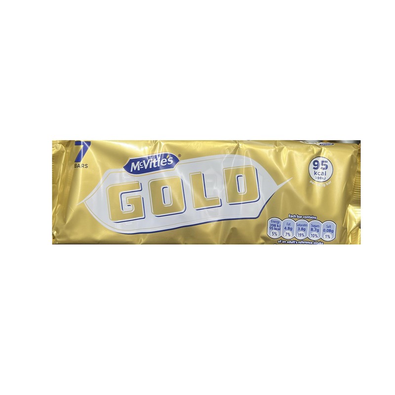 McVitie's Gold Caramel Flavor Bar Keksriegel 7 Riegel (1 Stück)