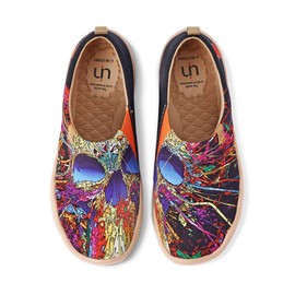 UIN Women's Lightweight Slip Ons Comfort Walking Flats Casual Art Painted Travel Shoes No Body (8)