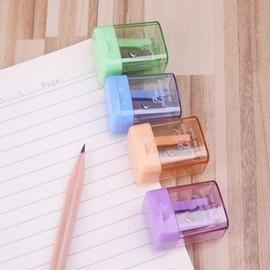 1Pc Random Color Mini Manual Portable Pencil Sharpener for Student Office Stationery Pencil Sharpeners Pencil Sharpeners Writing and Correction Supplies