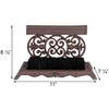 Cast Iron Scrollwork Boot Scrapers with Brushes, Set of 2