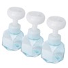 3Pcs PETG Flower Foam Bottle 300ml Mousse Pump Bottle Hand