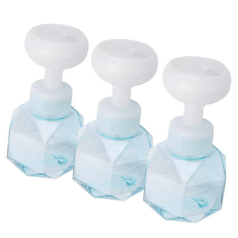 3Pcs PETG Flower Foam Bottle 300ml Mousse Pump Bottle Hand