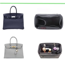 Lckaey - Organizador de bolsa para inserto Birkin 30 insertos organizador de fieltro1099 gris-M