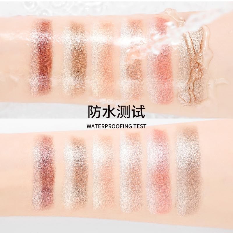 LIANGNISHI Gradient 2 Colors Eyeshadow Pen, Pearl Shiny Fine Glitter,