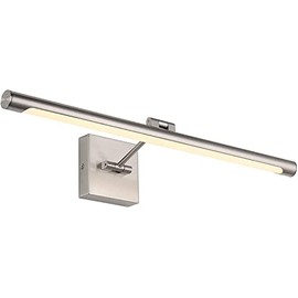 Modern LED Picture Light Fixtures Dimmable 24.4" Inch Brushed Nickel Joosenhouse Artwork Accent Hallway Lighting with Single Swing Arm Full Metal for Paintings,Warm White 3000K, Hardwired Connection