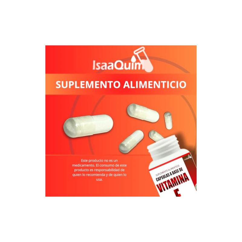 IsaaQuim | Vitamina E 11 mg | 120 Cápsulas |