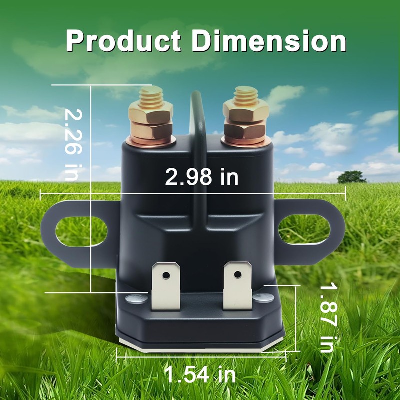 SDRZJX Starter Solenoid Compatible with Hustler Turf Equipment Including Dash