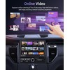 [Motorized] Single Din Touchscreen Car Stereo with Wireless Carplay Android