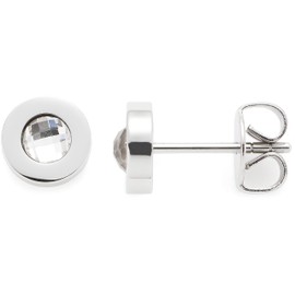 Leonardo 32023828 Women's Stud Earrings Stainless Steel Glass Stone, Stainless Steel, No Gemstone