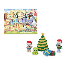 Bluey - Advent Calendar with 24 Pieces, Includes Figures from the Series and Accessories, for Boys and Girls from 3 Years, Famous (BLY54000)