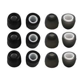 Zotech 3 Pair Memory Foam & 3 Pair Silicone Rubber Replacement Earbuds, Ear Tips for JayBird BlueBuds X, X2 & X3 Sport Headphones (Small)