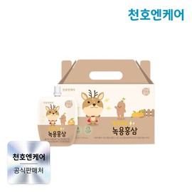 Cheonho N Care Teunteunssukssuk Deer Antler and Red Ginseng 40ml 30 Packs 1 Box / 천호엔케어 튼튼쑥쑥 녹용홍삼 40ml 30팩 1박스