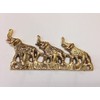 Brass Metal Elephant 3 Hooks Wall Mounted Key Holder Hanger