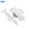 PATIKIL Window Sash Locks, 4pack Zinc Alloy Cam Action Window