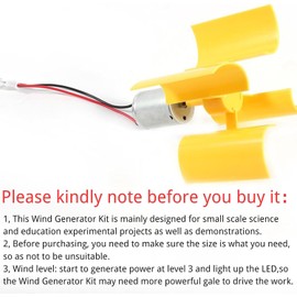 Telituny Micro Wind Turbine 0.55W 5.5m/s Mini Wind Turbine Vertical Axis Wind Turbine for Making Scientific Models for Small and Manual Work