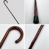 92cm Dark Brown Chestnut wooden Walking Cane, lightweight mobility aid