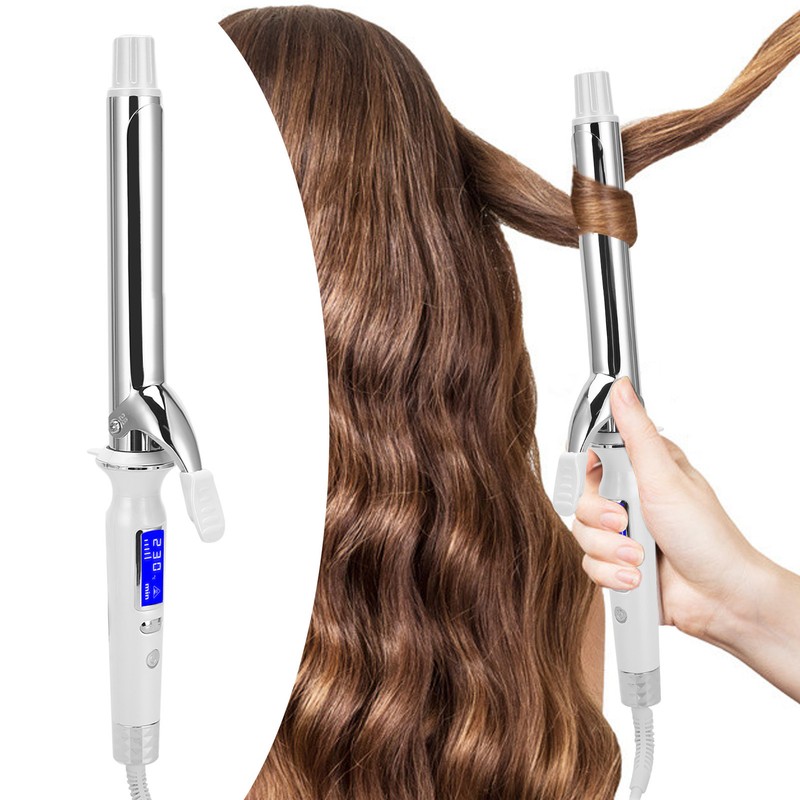 Suaperne Electric Hair Curler AntiScald Hair Curling Wand LED Display