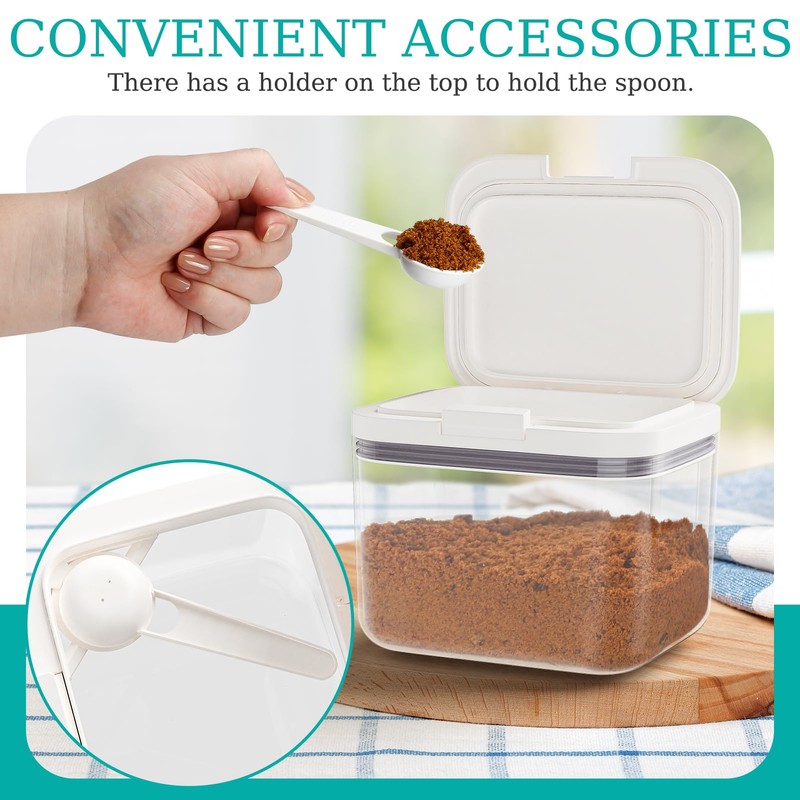 PEDFKLTU Brown Sugar Container Airtight, 1.3Qt(42Oz/1.2L) Brown Sugar Keeper Storage