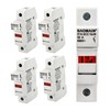 Baomain 5-Pack Cylindrical Fuse Holder RT18-32(X) 10 X 38mm Fuse