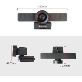 Unbranded v AV Access 1080P Webcam, HD Web Camera with Microphone & Privacy Cover, Plug an