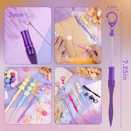 Framendino, 11 Pack Beaded Letter Opener Blanks Metal Envelope Slitter for Office Supplies 11 Colors