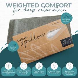 Parker Mountain Comfort Wraps | Weighted Eye Pillow | Spot Treatment Therapeutic Pillow for Self Care | Versatile Collection of All-Natural Remedies & Wellness Products (Navy, Lavender and Spearmint)