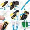 Crimpadora Para Conectores Pasantes Rj45 Cat7 Cat6 Cat5 Rj11