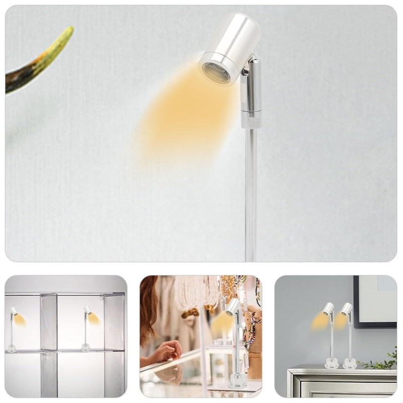 Led Mini Spotlight Cabinet Lamp, Surface Mounted Light Jewelry Dimmer