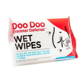 Doo Doo Disaster Wipes - 10/Pack - Flushable Moist Towelette - Funny Shart Survival Wipes - Functional Gag Gift - Best Gag Gift
