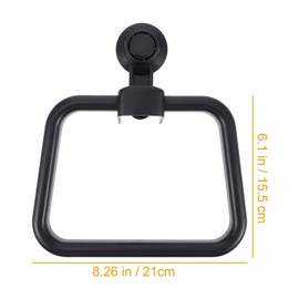 Mipcase Wall Mount Towel Rack Suction Cup Punch- Towel Holder Modern Bathroom Accessory Sturdy and Lightweight