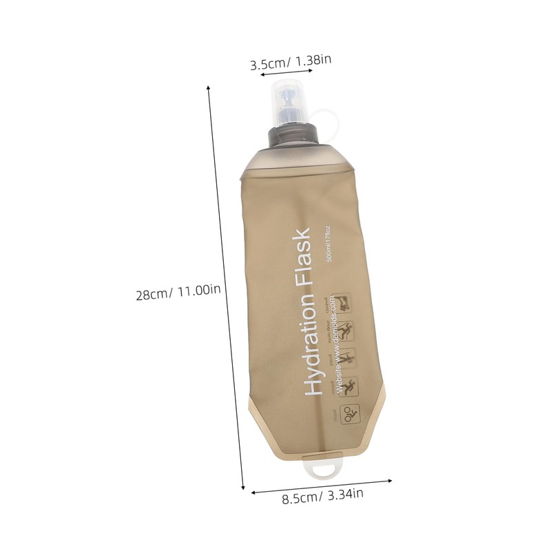 NOLITOY Lightweight Collapsible Tpu Soft Water Bottle for Runners Leakproof