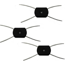 Kryoflare 3Pcs String Trimmer Replacement Head, Electric Weed Eater Universal Fit, Wire Rope Weed Head Replacement, Black