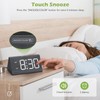 KeeKit Wooden Digital Alarm Clock, Large Display LED Clock with