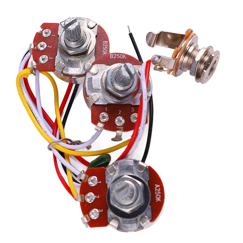 Guitar Potentiometer Kit Jazz Bass Wiring Harness 1 Volume 2