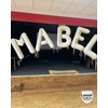 Cream White Letter M Balloons, 40 Inch Giant Letter Balloons