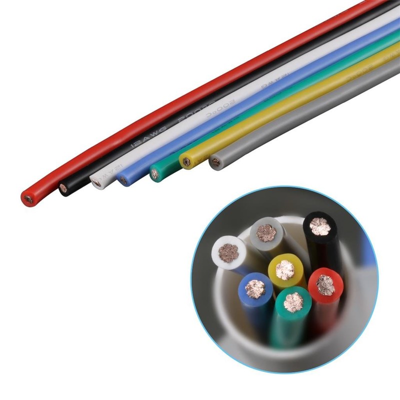 BNTECHGO 12 Gauge Silicone Wire Kit 7 Color Each 3