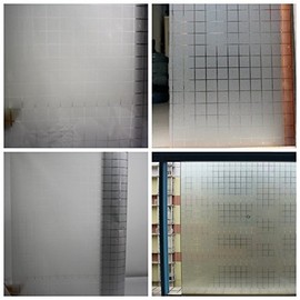 10ft Decorative Privacy Adhesive-Free Static-Cling Window Film Treatments#GW564