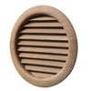 La Ventilation LGRS125Q Ventilation Grille Round Oak for Installation Diameter