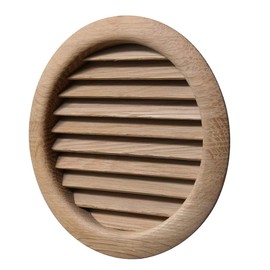 La Ventilation LGRS125Q Ventilation Grille Round Oak for Installation Diameter 140 mm