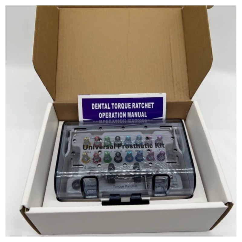 Dental Implant Torque Wrench Set, Autoclavable Universal Prosthetic Kit