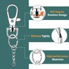 20X Detachable Swivel Lobster Clasp Clips Hook Alloy Key Ring