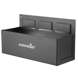 Poppstar Magnetic Tray, Length 210 mm x Height 70 mm x Width 75 mm, Material: Steel, Colour: Black