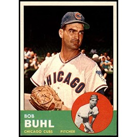 1963 Topps # 175 Bob Buhl Chicago Cubs (Baseball Card) EX/MT+ Cubs